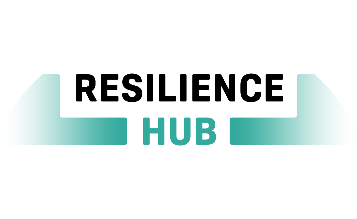 Logo for the Resilience Hub in green and black